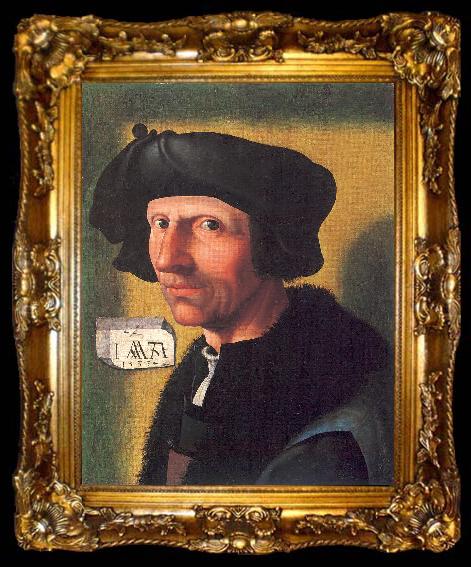 framed  Oostsanen, Jacob Cornelisz van Self-Portrait, ta009-2